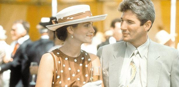 Julia Roberts e o ator Richard Gere em cena do filme 