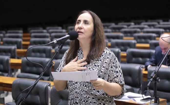 Deputada Adriana Ventura (Novo-SP) fala no Plenário da Câmara dos Deputados