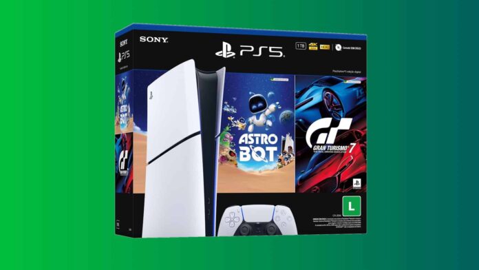 PlayStation 5 com 2 jogos por R$ 3.599 durante o Amazon App Day