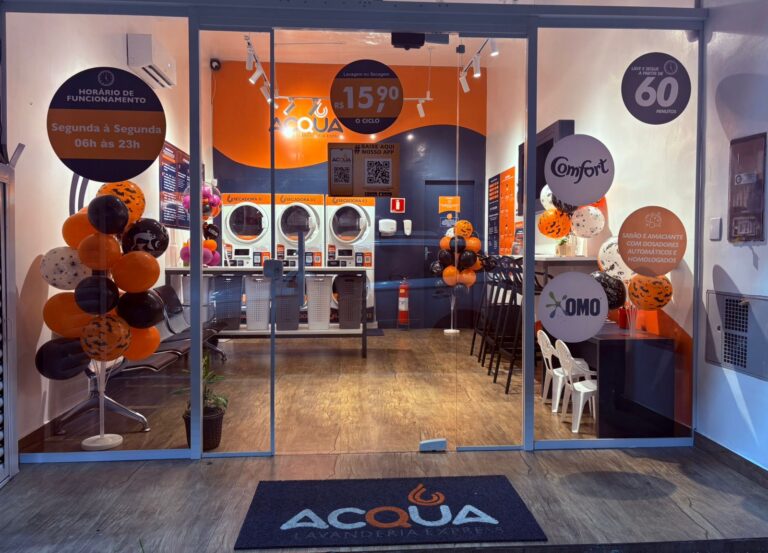 Acqua Lavanderia Express revoluciona o conceito de lavanderia em Suzano com autoatendimento rápido, moderno e acessível!