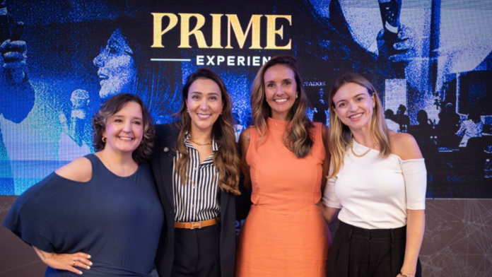 Drª Fabiana Marques, Dani Martins, Anna Maoli e Natália Titos durante a Prime Experience no WTC São Paulo.