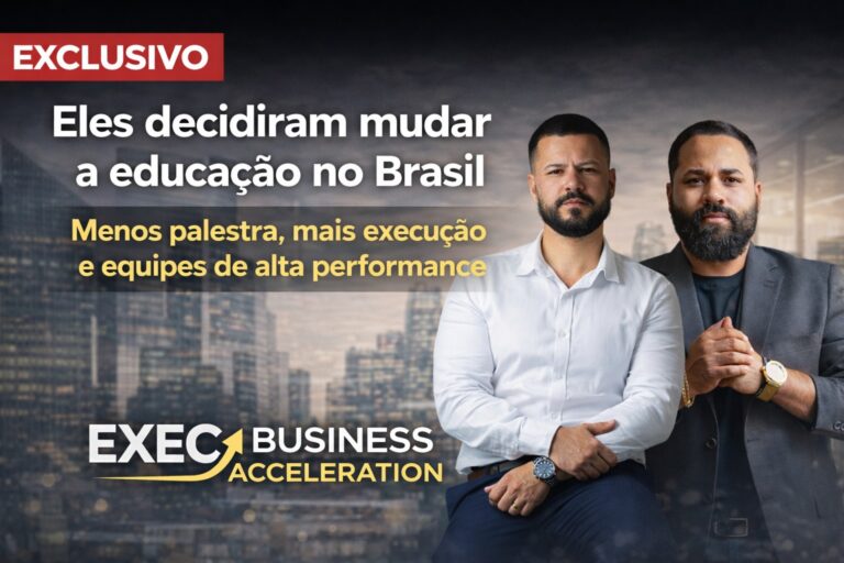 Eles decidiram mudar a educação no Brasil — menos palestra, mais execução e equipes de alta performance