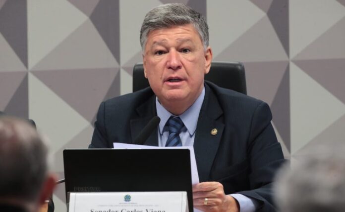 CPMI do INSS ouve na segunda-feira o empresário Daniel Vorcaro, Oitivas de testemunha. Senador, Carlos Viana (PODE - MG)
