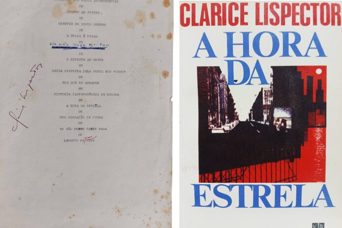 Originais de 'A Hora da Estrela' de Clarice aparecem no RJ - 20/03/2026 - Walter Porto