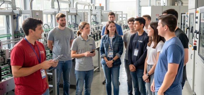 freepik__estudantes-em-visita-guiada-a-uma-empresa-observan__45165 (3)w A aproximação entre universidades e empresas tem se consolidado como um caminho estratégico para fortalecer a formação de profissionais mais preparados para os desafios do mercado e, ao mesmo tempo, impulsionar inovação e desenvolvimento tecnológico.