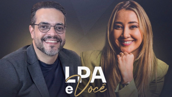 LPA (2) Tucco e Lilian Primo Albuquerque durante gravação do Programa LPA, em episódio sobre reputação, autoridade e comunicação estratégica.