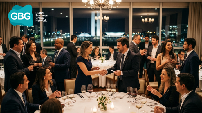 GBG Empresários e executivos participam de jantar de networking promovido pelo GBG Network em Brasília.