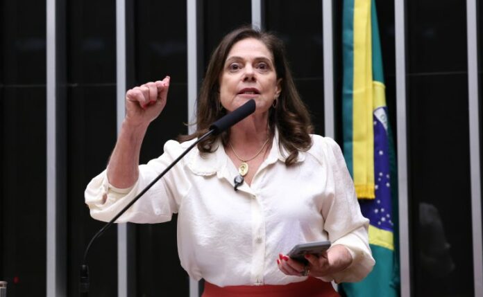 Projeto cria política nacional de incentivo ao empreendedorismo feminino - Deputada Soraya Santos fala ao microfone