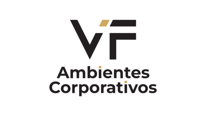 VF Logo da VF Ambientes Corporativos, patrocinadora Prata da 4ª edição do Conexão Empresarial 2026.