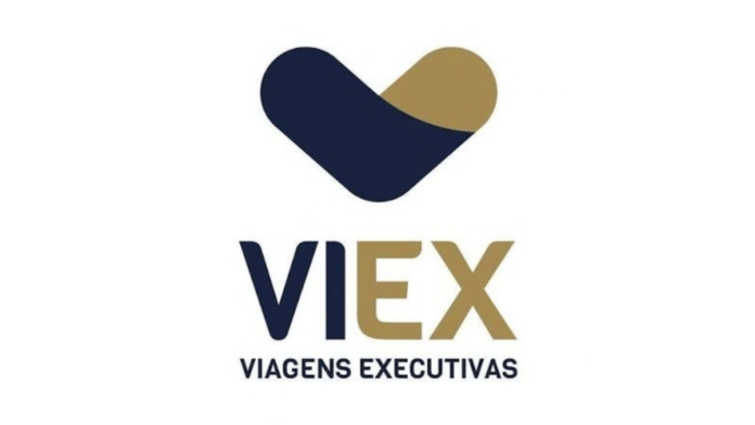 Logo da VIEX Viagens Executivas, patrocinadora Bronze do Conexão Empresarial 2026.