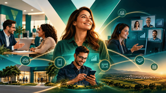 Alexandre Cooperativismo de crédito integra atendimento presencial, tecnologia digital e relacionamento remoto para ampliar a experiência dos cooperados.