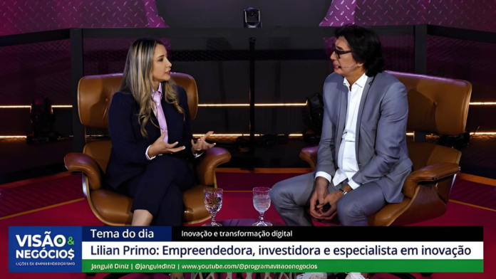 Lilian Lilian Primo participa do programa Visão & Negócios, apresentado por Janguiê Diniz, em entrevista sobre inovação, empreendedorismo e transformação digital.
