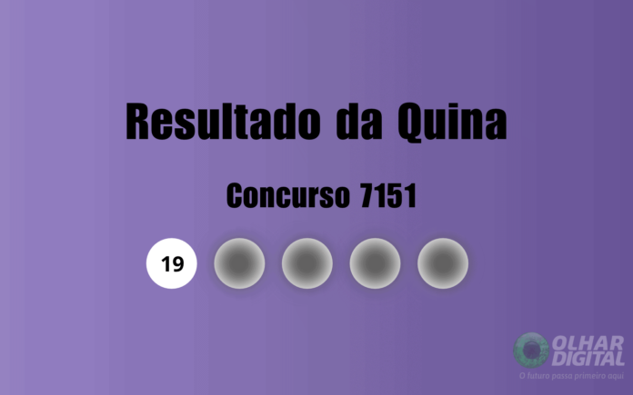 Resultado da Quina de hoje: veja números e ganhadores do Resultado da Quina de hoje: veja números e ganhadores do concurso 7151 (sábado, 24/10)